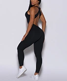 lace up jumpsuit